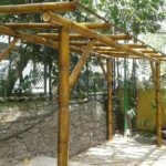 Estrutura em bambu gigante.